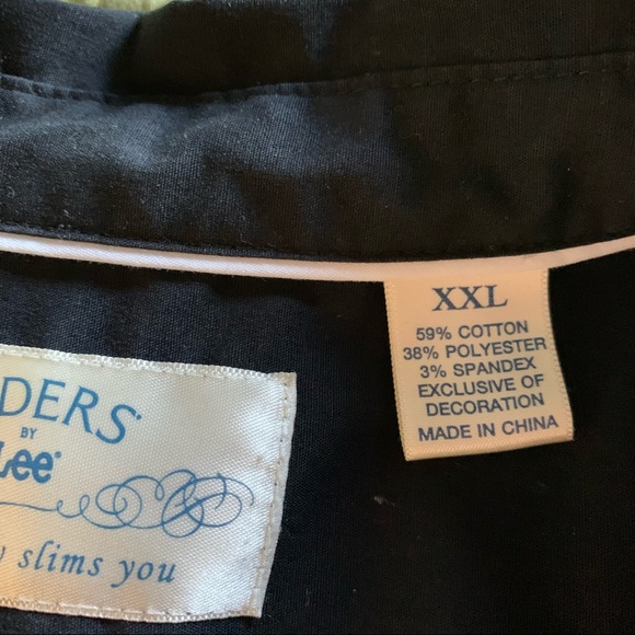 Riders by Lee Black Button Front Shirt * XXL - Picture 10 of 12